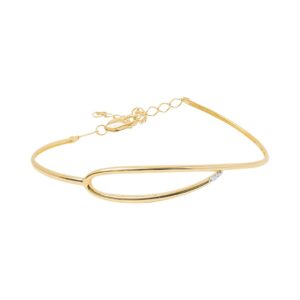 Pulseira em Ouro Amarelo c/ 2 Brits.